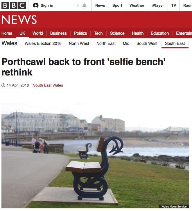 bbc news selfie bench